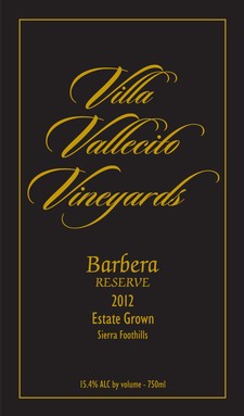 2012 Barbera Reserve