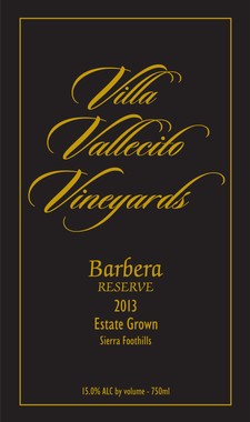 2013 Barbera Reserve